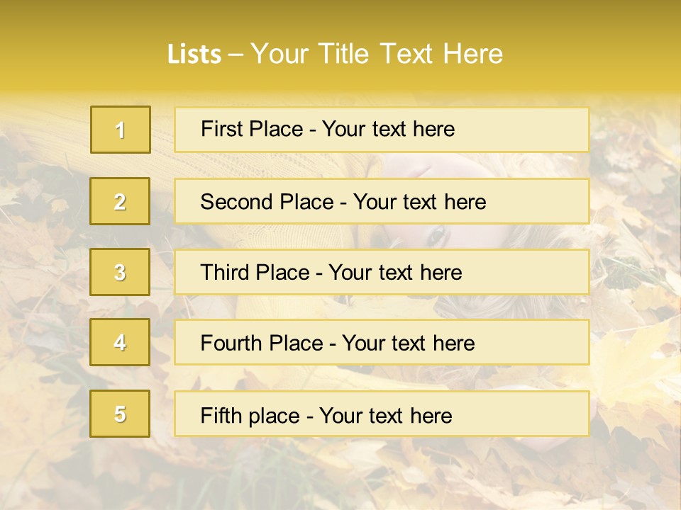 Happy Face Woman PowerPoint Template