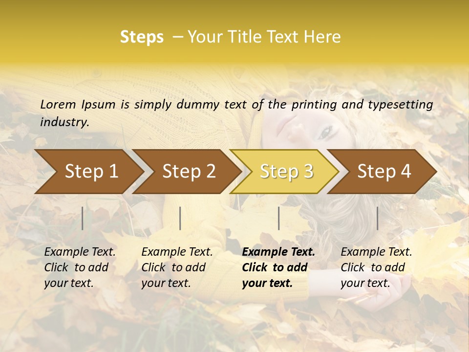Happy Face Woman PowerPoint Template