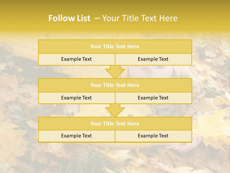 Happy Face Woman PowerPoint Template