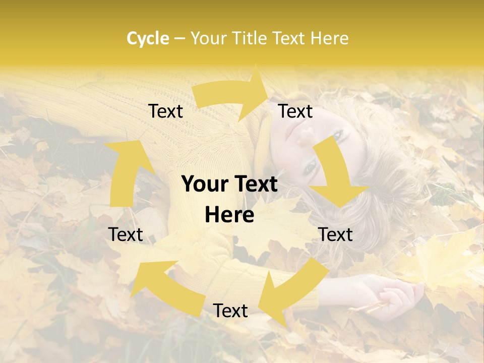 Happy Face Woman PowerPoint Template