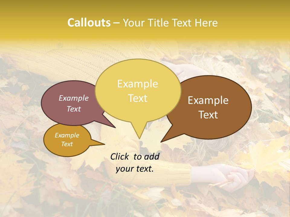 Happy Face Woman PowerPoint Template