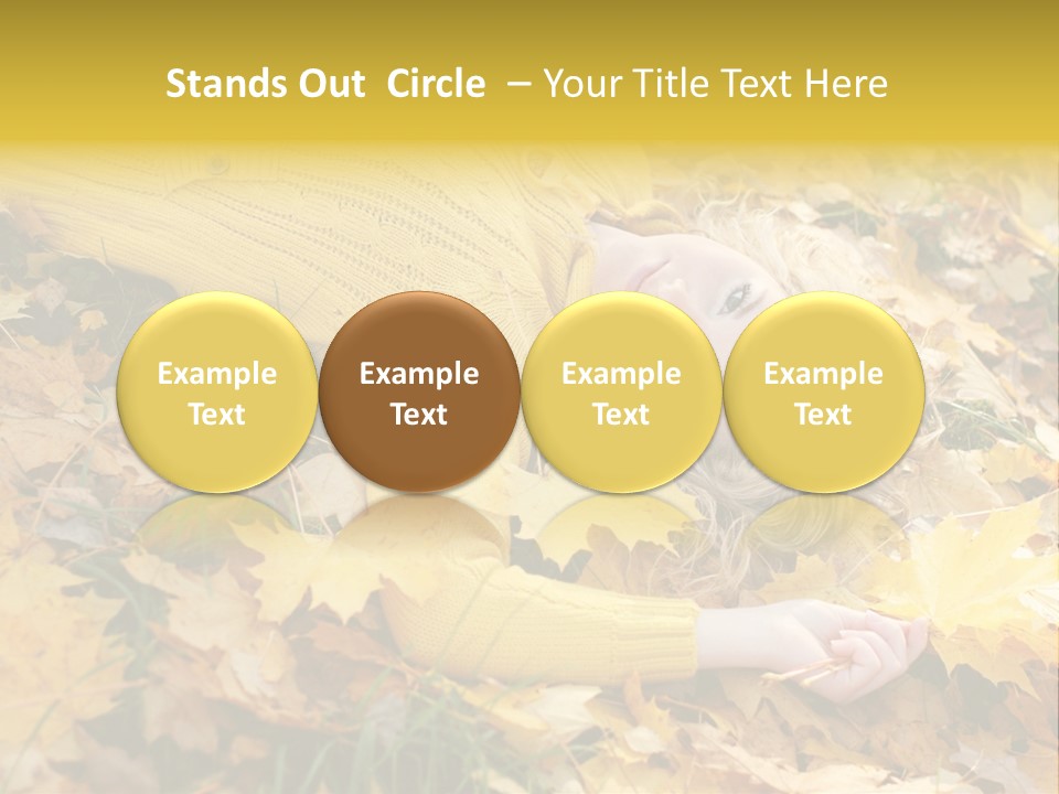 Happy Face Woman PowerPoint Template