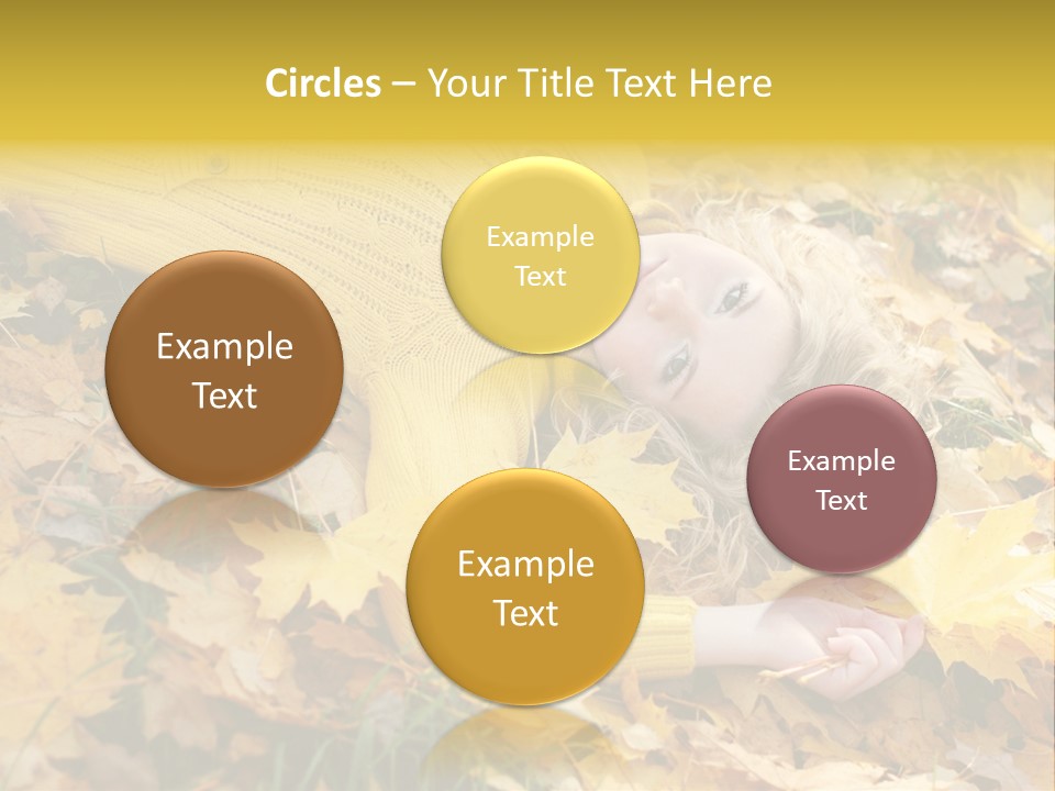 Happy Face Woman PowerPoint Template