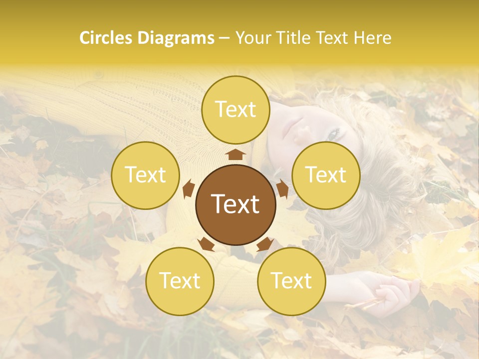 Happy Face Woman PowerPoint Template