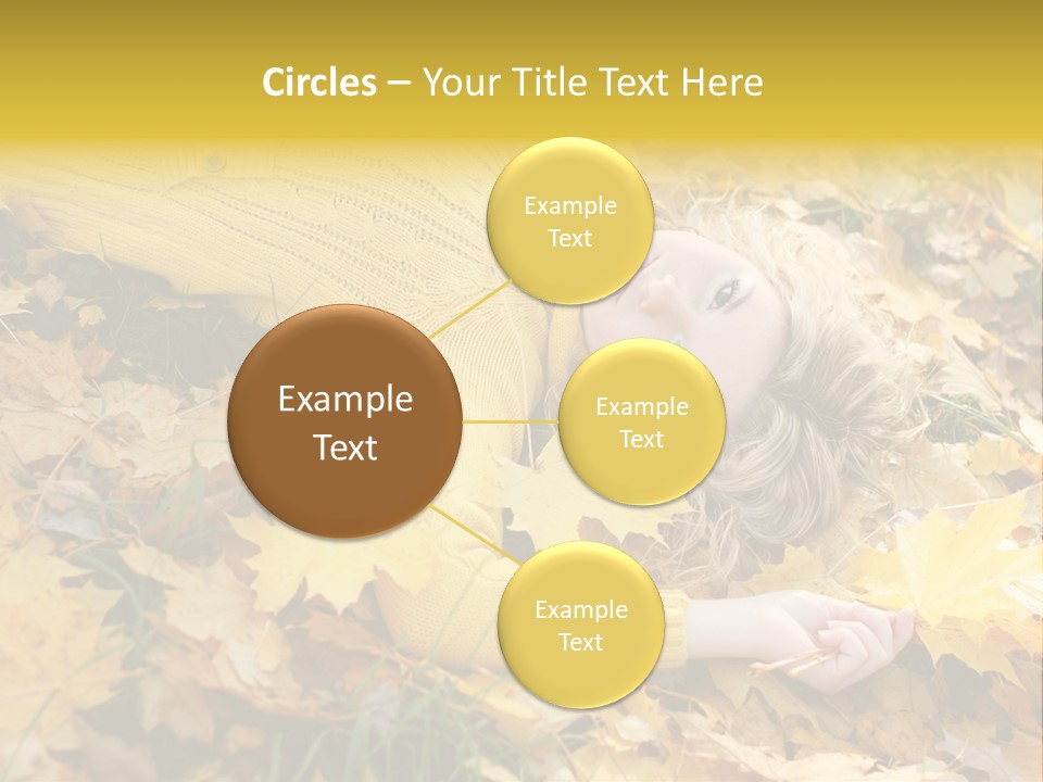 Happy Face Woman PowerPoint Template