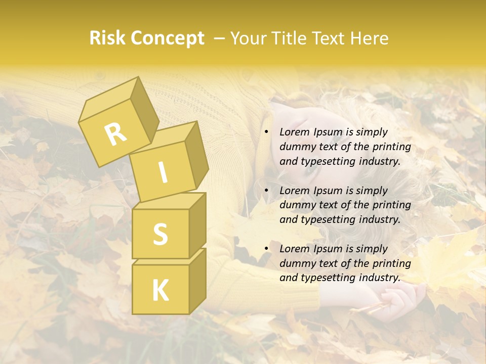 Happy Face Woman PowerPoint Template