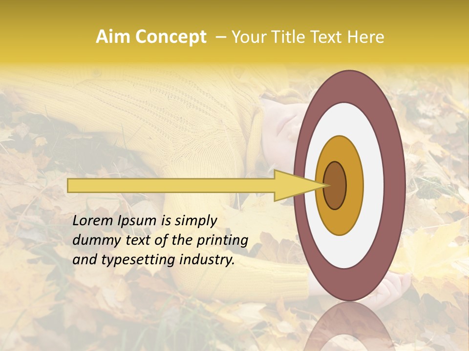 Happy Face Woman PowerPoint Template