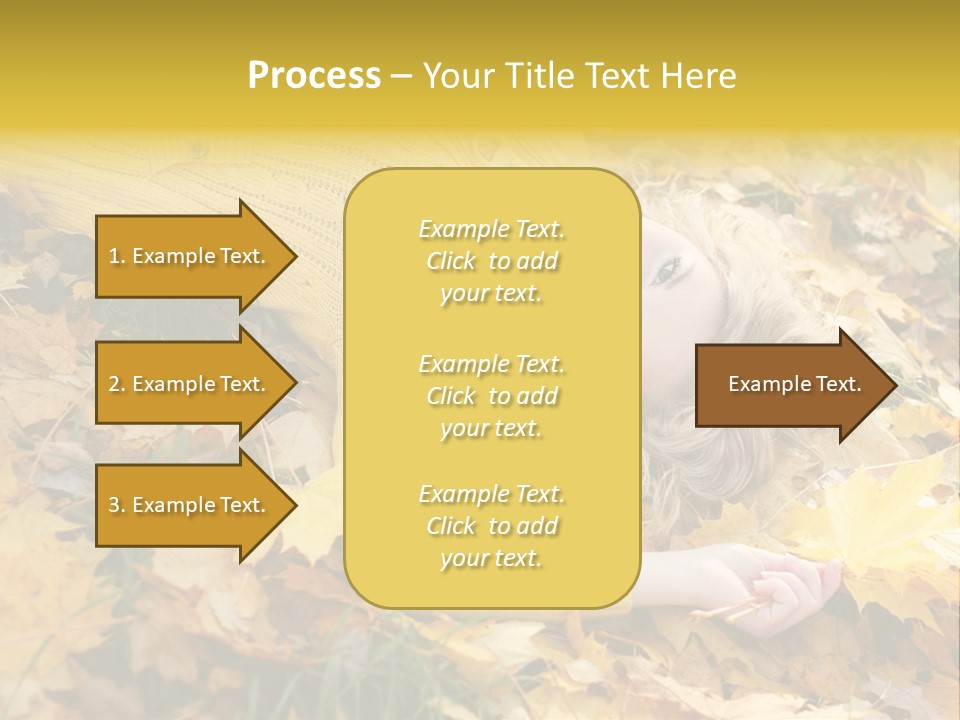 Happy Face Woman PowerPoint Template