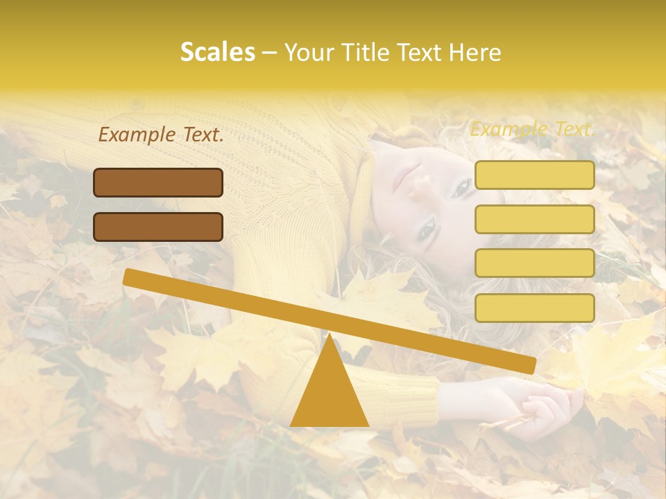 Happy Face Woman PowerPoint Template