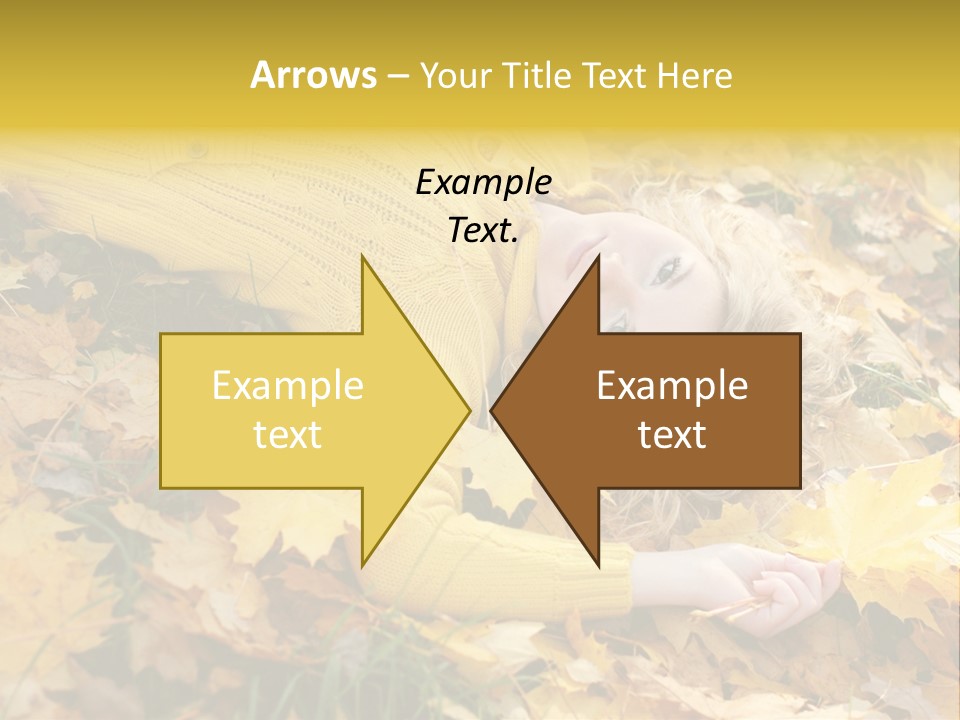 Happy Face Woman PowerPoint Template