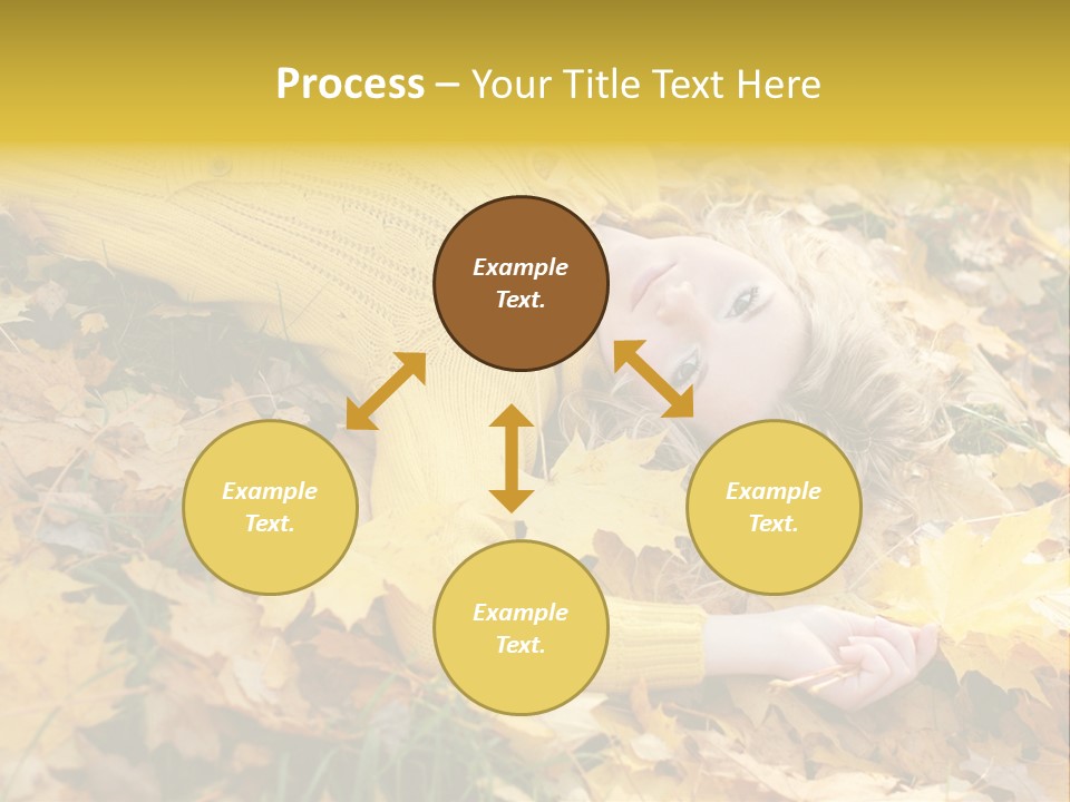 Happy Face Woman PowerPoint Template