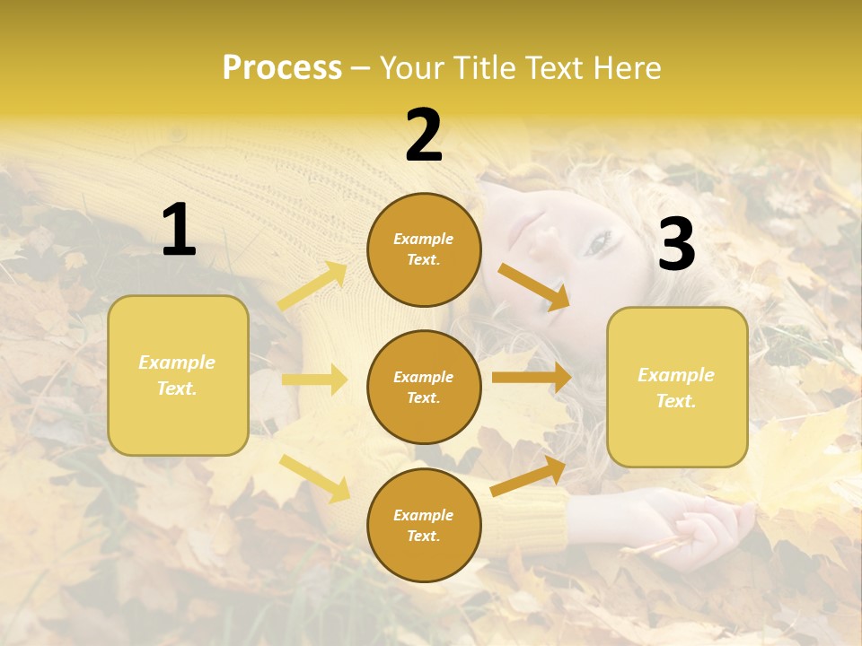 Happy Face Woman PowerPoint Template