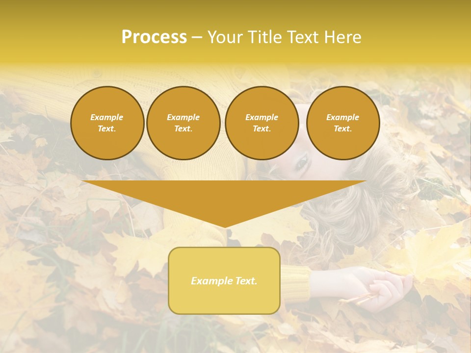 Happy Face Woman PowerPoint Template