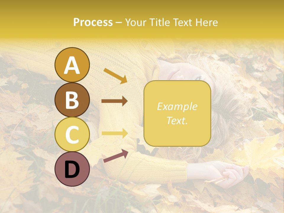 Happy Face Woman PowerPoint Template