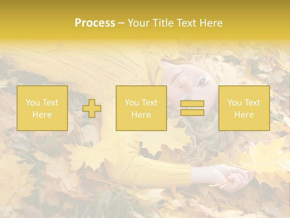 Happy Face Woman PowerPoint Template