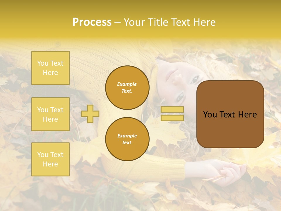 Happy Face Woman PowerPoint Template