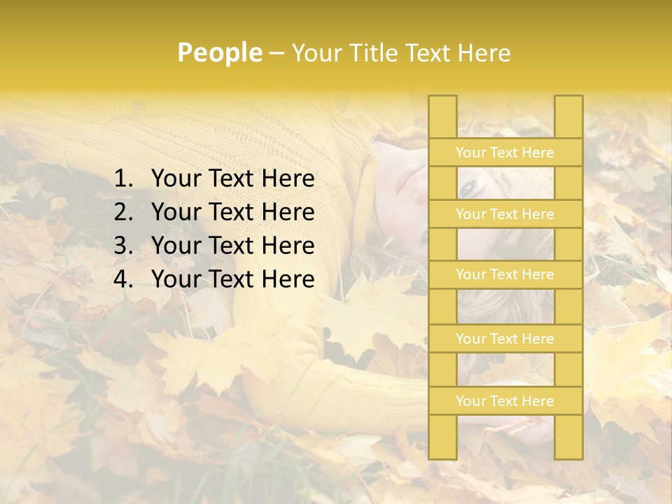 Happy Face Woman PowerPoint Template