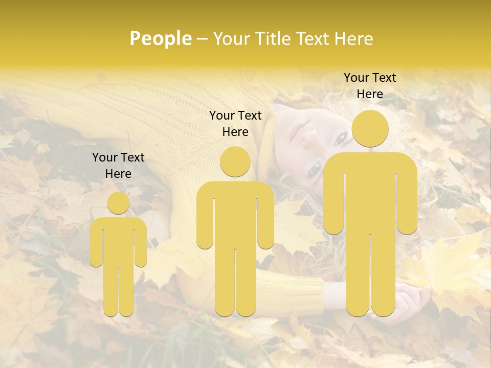 Happy Face Woman PowerPoint Template