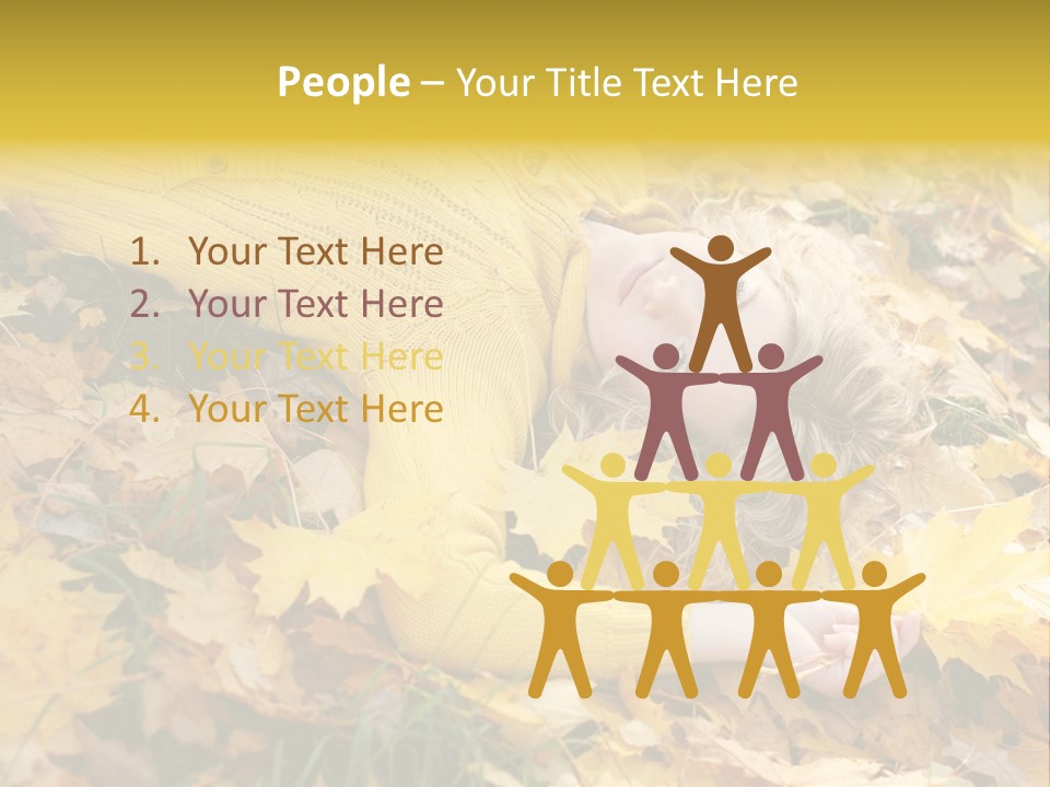 Happy Face Woman PowerPoint Template