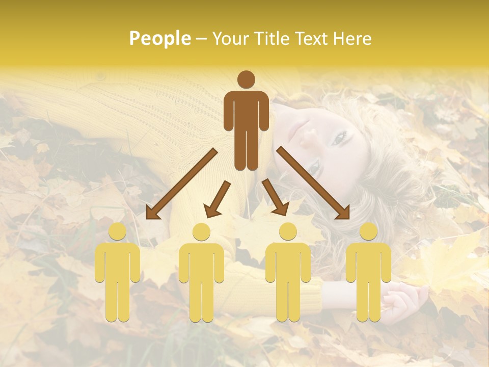 Happy Face Woman PowerPoint Template