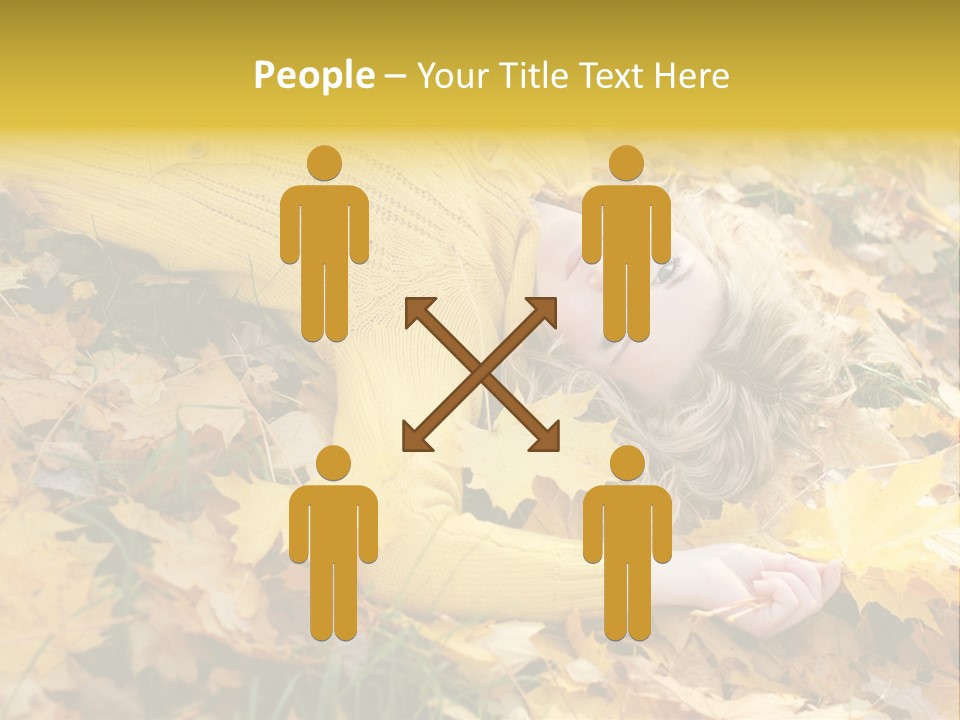 Happy Face Woman PowerPoint Template