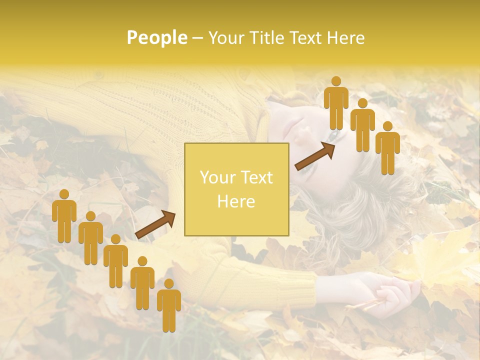 Happy Face Woman PowerPoint Template