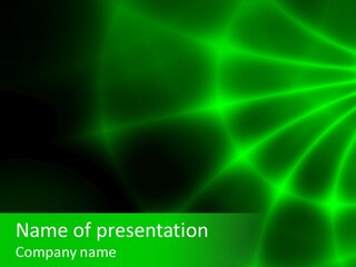 Abstract Lines Fractal PowerPoint Template