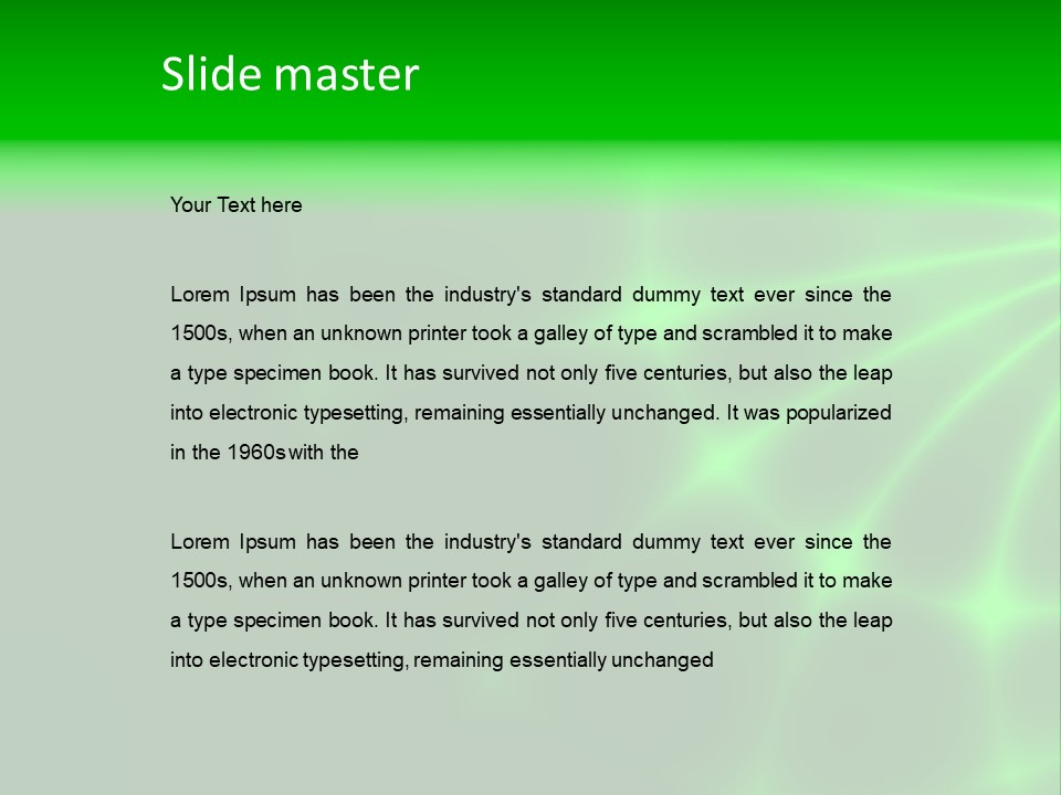 Abstract Lines Fractal PowerPoint Template