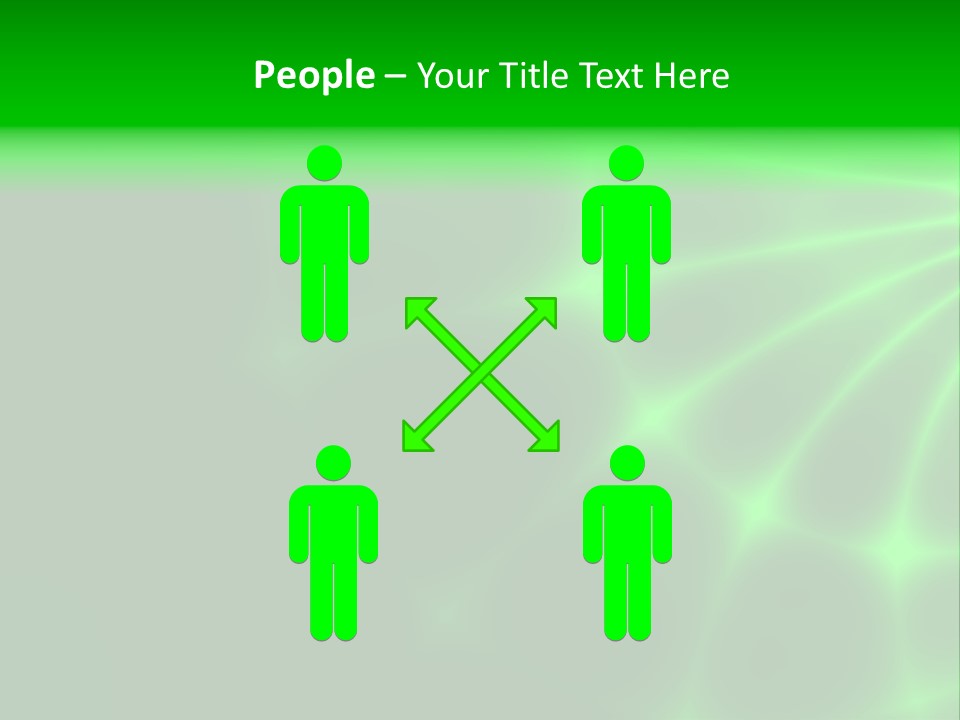 Abstract Lines Fractal PowerPoint Template