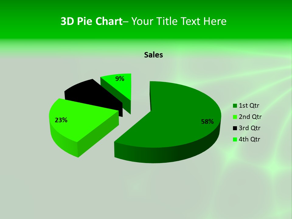 Abstract Lines Fractal PowerPoint Template