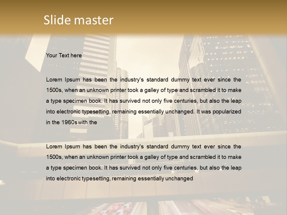 Time Urban Motion PowerPoint Template