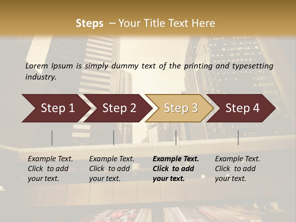 Time Urban Motion PowerPoint Template