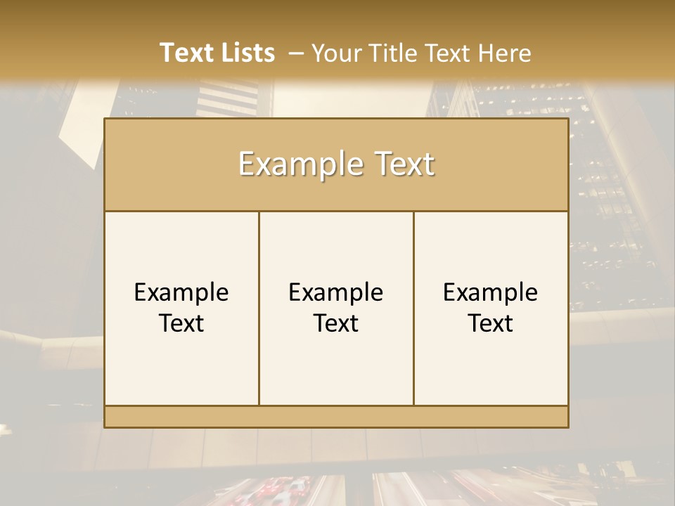 Time Urban Motion PowerPoint Template