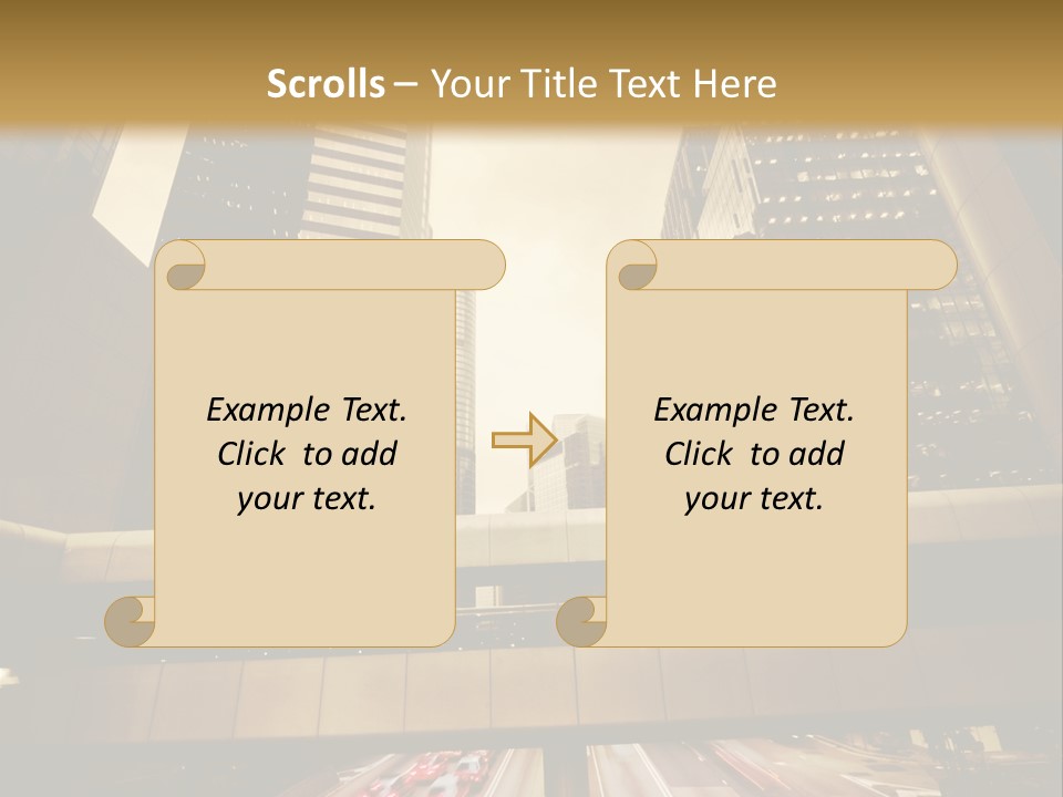Time Urban Motion PowerPoint Template