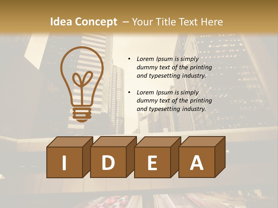 Time Urban Motion PowerPoint Template