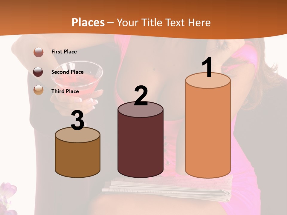 Isolated Beverage Cocktail PowerPoint Template