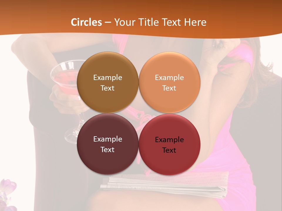 Isolated Beverage Cocktail PowerPoint Template