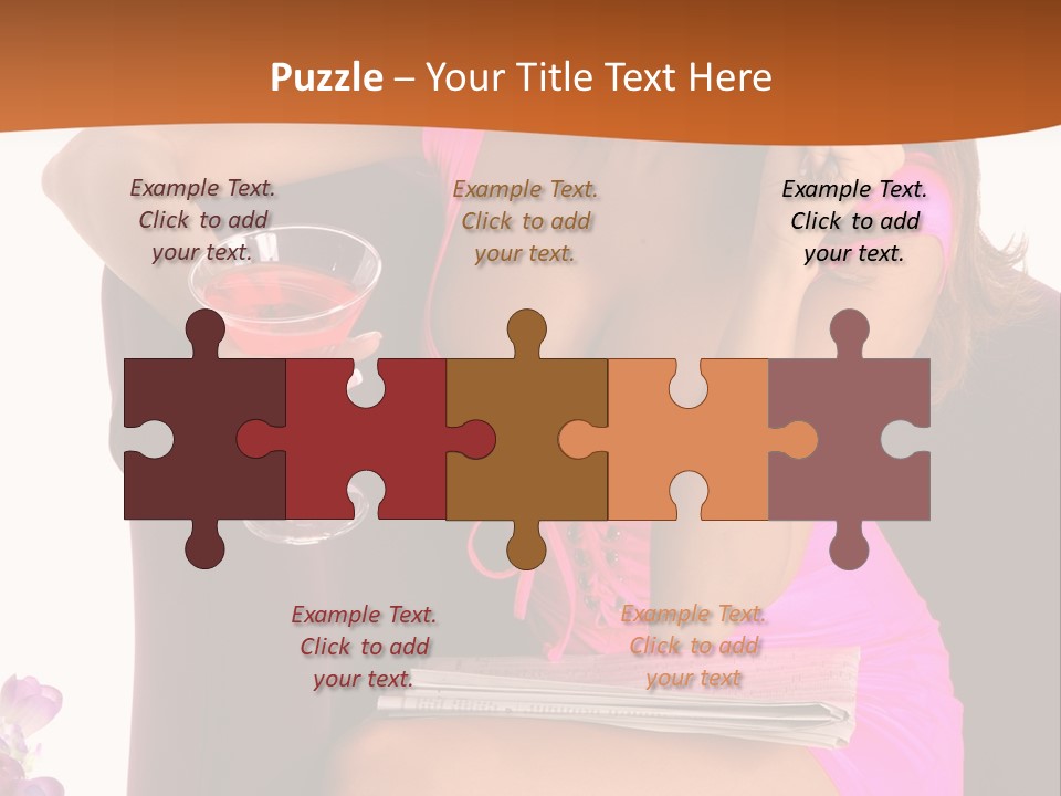 Isolated Beverage Cocktail PowerPoint Template