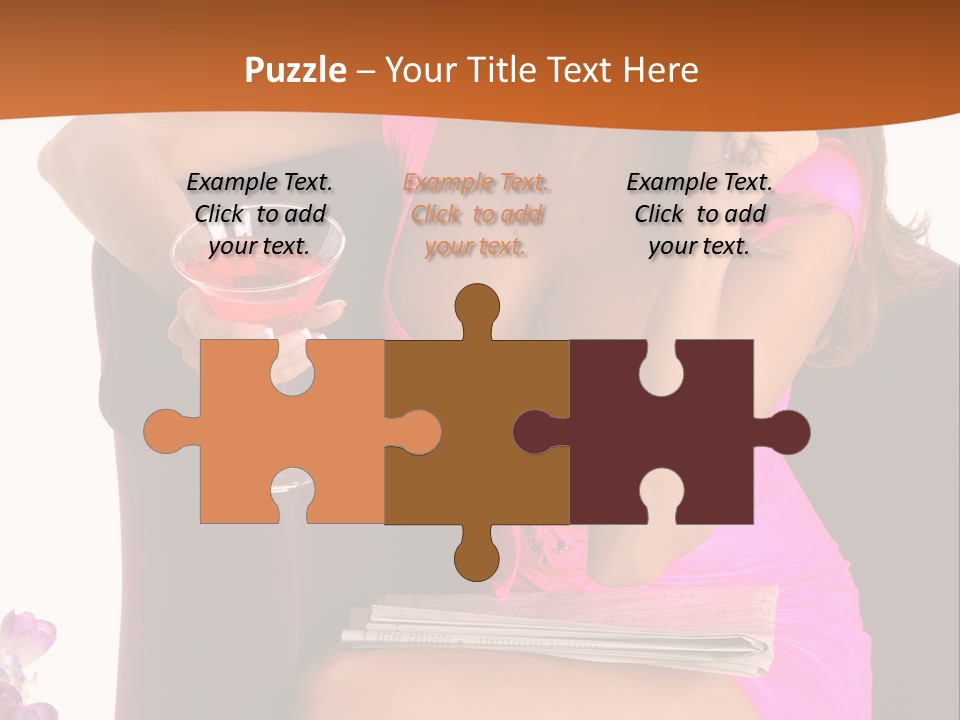 Isolated Beverage Cocktail PowerPoint Template