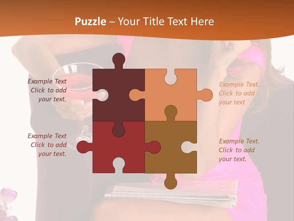 Isolated Beverage Cocktail PowerPoint Template