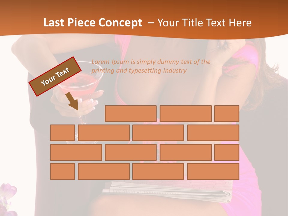 Isolated Beverage Cocktail PowerPoint Template