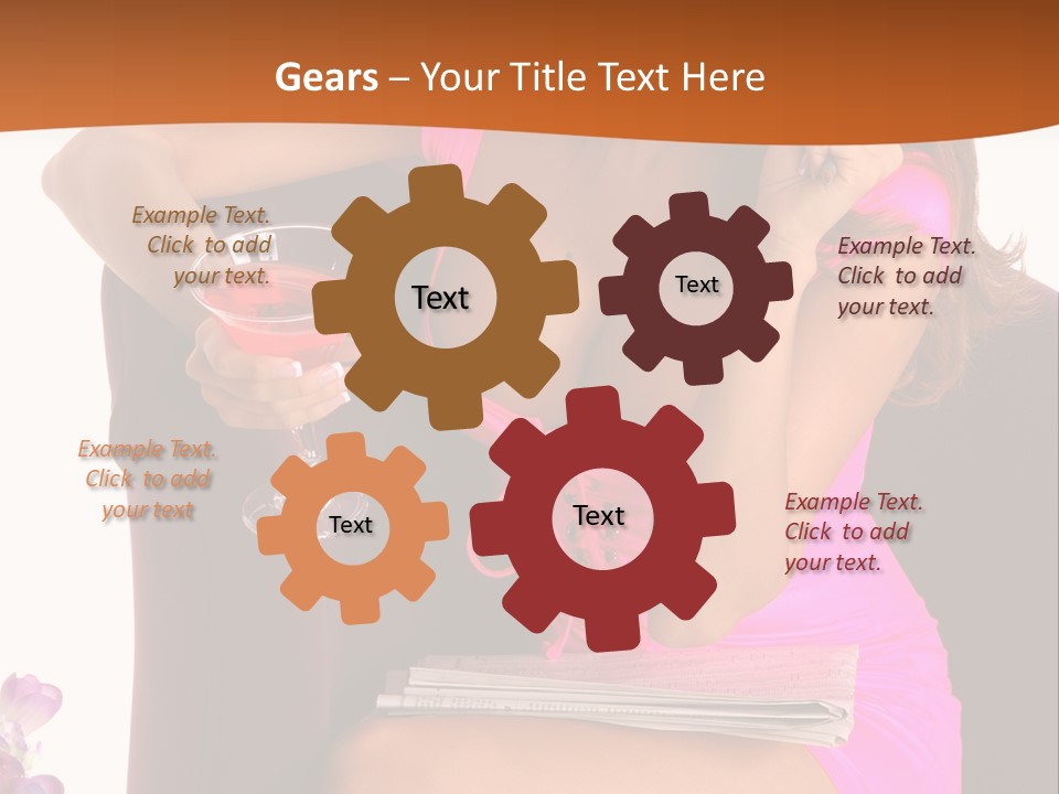 Isolated Beverage Cocktail PowerPoint Template