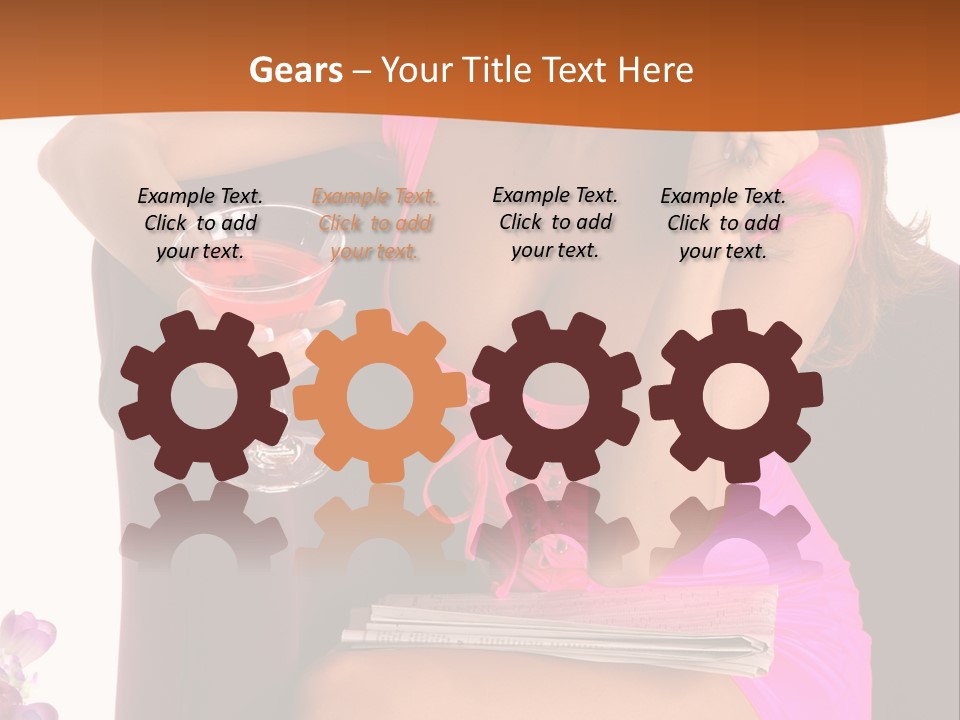 Isolated Beverage Cocktail PowerPoint Template