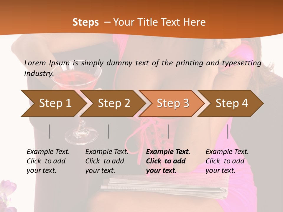 Isolated Beverage Cocktail PowerPoint Template