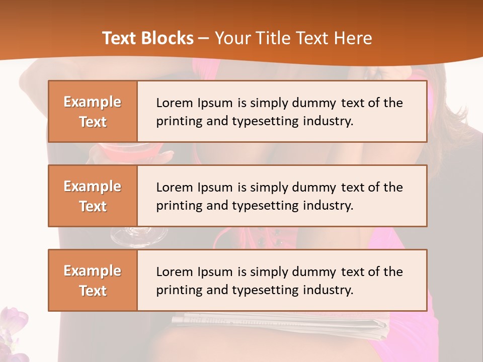 Isolated Beverage Cocktail PowerPoint Template