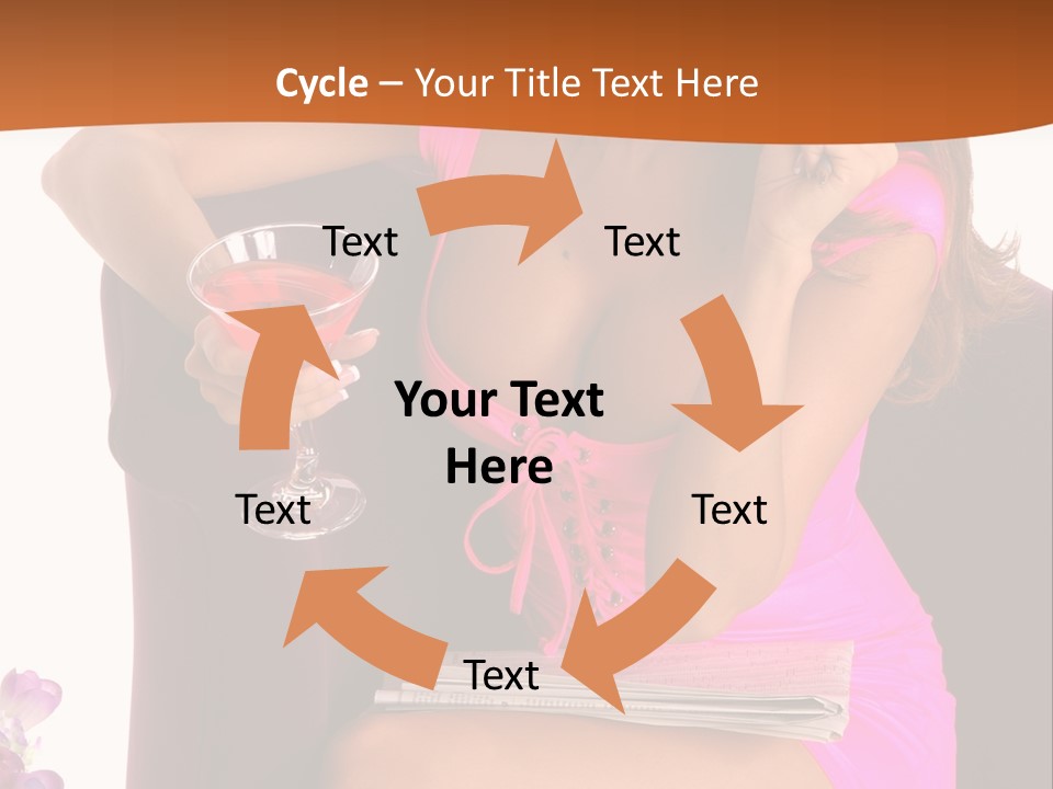 Isolated Beverage Cocktail PowerPoint Template