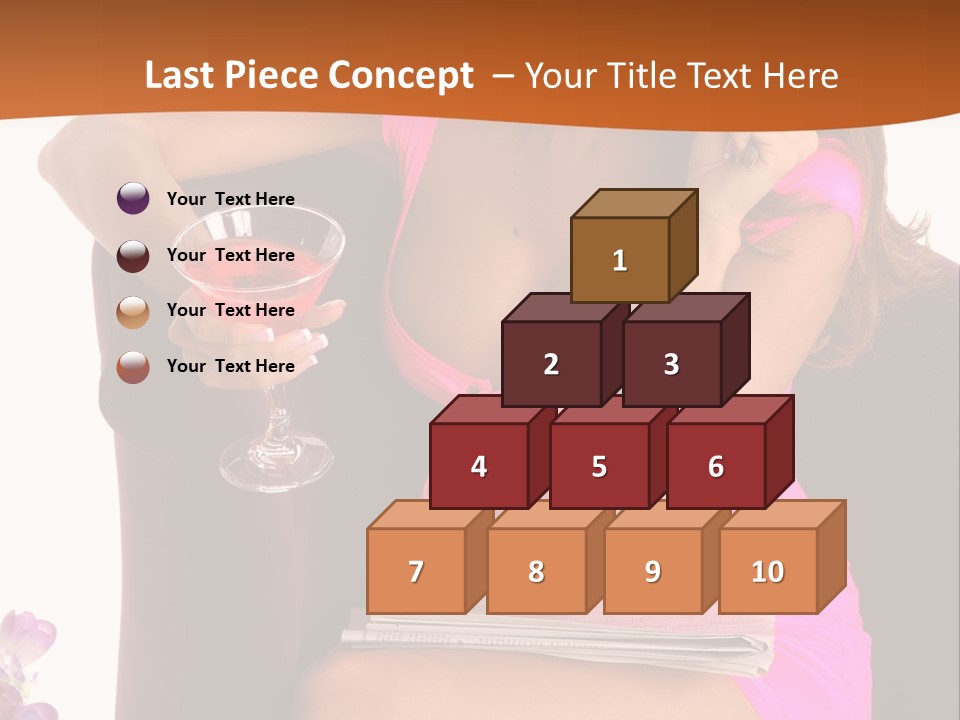 Isolated Beverage Cocktail PowerPoint Template