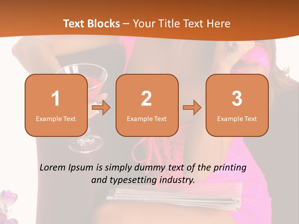 Isolated Beverage Cocktail PowerPoint Template