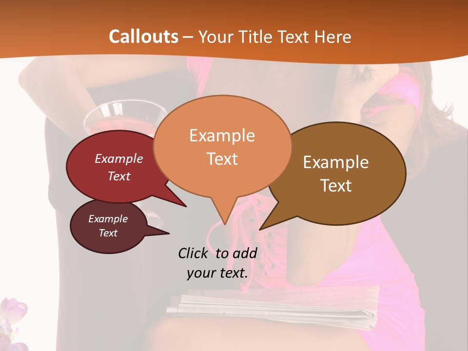 Isolated Beverage Cocktail PowerPoint Template