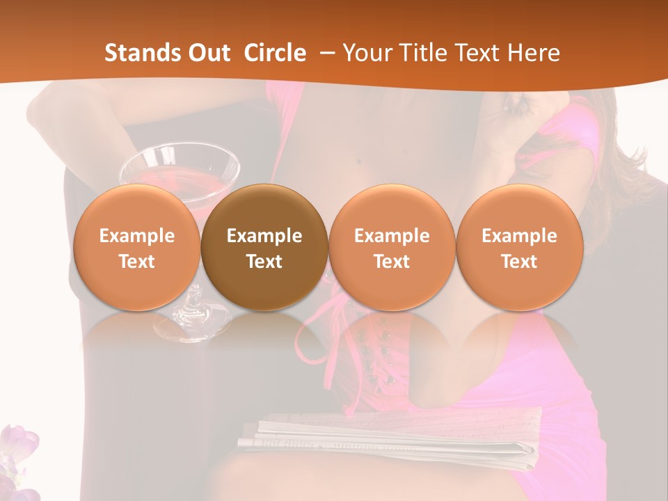 Isolated Beverage Cocktail PowerPoint Template